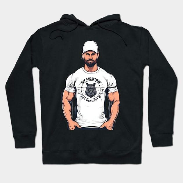 Fit & strong guy Hoodie by Thezer0store